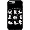 Most Definitely Not All in A Row Sarcast Custodia per iPhone 7 Plus/8 Plus Umorismo divertente per gli amanti dei gatti sicuramente non tutto in fila