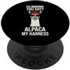 For Hiker With Humor Sarcastic Humorous Divertente detto: arrampicandoti, dici alpaca, la mia imbracatura PopSockets PopGrip Adesivo