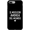 divertente e originale per ogni andrea Custodia per iPhone 7 Plus/8 Plus Il Miglior andrea del Mondo Divertente | Regalo per andrea