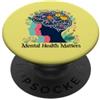 World Mental Health Awareness Day Yellow La salute mentale conta la consapevolezza della Giornata della salute mentale PopSockets PopGrip Adesivo