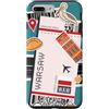 Traveler Souvenir Tickets Custodia per iPhone 7 Plus/8 Plus Biglietto aereo Varsavia Carta d'imbarco Aereo Polonia Amante dei viaggi