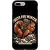 Club Avventurieri della Natura Custodia per iPhone 7 Plus/8 Plus Amore per gli Scoiattoli: Umorismo Invernale Vintage