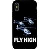 Funny RC Helicopter Gifts for Men and Wo Custodia per iPhone X/XS RC elicottero elicottero RC di corsa di telecomando