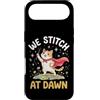 Cat Sewing Quilter Quilting Stitching Se Custodia per iPhone Air Gatti - We Stitch At Dawn