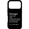 Funny Manager Boss Gifts Custodia per iPhone 17 Pro Divertente Manager Definizione Boss Supervisore sul posto di lavoro Umorismo
