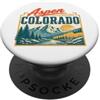 Aspen Colorado USA Outdoor Vintage Aspen PopSockets PopGrip Adesivo