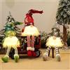 Sunshine smile 3 Pezzi Gnomi di Natale Piccoli in Peluche, Figure di Gnomi Natalizi per Decorazione, Gnomi di Natale Luminosi Piccoli, Gnomi di Natale Illuminati, Decorazione Natalizia con Gnomi, Decorazione