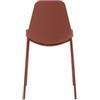STONES HOME FURNITURE Frida - Sedia in polipropilene ruggine 4 pz