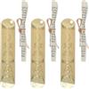 NUOBESTY 3 Set Mezuzah Facile da Aprire Artigianale Color Oro in Lega di Zinco con Pergamena Foro Preforato, Protezione Spirituale per Ingresso Abitazione o Sinagoga