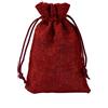 WANYI 3 Pezzi Sacchetti Juta 15x20cm Sacchettini Bomboniere, Sacchi Lino con Coulisse per Gioielli, Confezioni Regalo, Feste di Natale