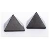 Igox 2 pietre preziose lucidate a piramide di shungite - pietre minerali nere per decorazione e meditazione (piramide da 3 centimetri, lucidate (set di 2)