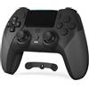 CHEREEKI Compatibile con controller PS4 Controller wireless per P-4/Pro/Slim Bluetooth Remote Gamepad Joystick Vibrazione Turbo Sensore a sei assi Audio Jack Touch Panel Wake UP Controller di gioco