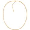 day berlin day.berlin collana a serpente da donna placcata oro 18k, 40+5cm regolabile, 3mm di larghezza, acciaio inox 316L, senza nichel e resistente all'acqua