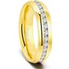 Zakk Anello Eternity da donna in titanio Anello dell'eternità anello per matrimonio promessa 4mm 6mm