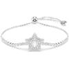 Swarovski Sublima Collezione, Round Cut, Stella, Bianco, Placcato rodio