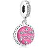 Doyafer 925 argento sterling ciondolo Charms torta di compleanno gioiello per le donne bracciali collana regalo