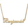 RONKAH Collana con ciondolo personalizzato con nome personalizzato con cuore collana personalizzata miglior regalo per le donne Natale San Valentino festa della mamma compleanno AU