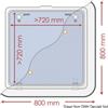 Osculati Zanzariera 800 x 800 mm , 1 pezzo