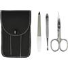 Clauss Set per la cura delle unghie con forbici, lime e pinzette | Set per unghie premium per manicure e pedicure | Astuccio per unghie per uso quotidiano e viaggi | BC-S10044