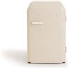 CREATE / RETRO FRIDGE 83.5 MARBLE/Frigorifero bianco sporco maniglia marmo/Minibar, congelador, 83.5 cm