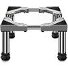 Lshtshf-ddzz Supporto for lavatrice regolabile con ruote bloccabili for frigorifero | Asciugatrice e attrezzature pesanti(4legs,24-27cm)