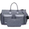 MODOKER, borsone convertibile per indumenti con tracolla, borsone per uomo e donna, borsa da viaggio 2 in 1 da appendere