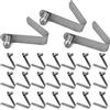 Lechengjia 24 clip a molla a scatto per asta della tenda, in acciaio inox | Clip a molla per tubo di bloccaggio, clip a molla a pulsante, per kayak, pagaia, palo tenda da campeggio, 6 mm