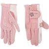 Gatuida Guanti da Golf Donna Rosa in Pu e Stoffa Antiscivolo Traspiranti