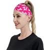 Anceky Fasce sportive con cavalli rosa per donne e uomini, fasce larghe antiscivolo per capelli da donna, fasce elastiche antisudore, fasce per la testa per donne e uomini per esercizi di yoga