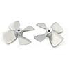 Vectzeta Rc Esca Barca da Pesca Elica in Metallo 4-Pale Elica in Lega di Zinco D44/55/60mm CW/CCW Vite 4mm Rc Barca A Motore Albero di Trasmissione