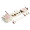 LOVIVER Dispositivo Pilates Scorrevole con Impugnature E Fascia Resistenza per Esercizi di Controllo E Equilibrio Fitness Pieghevole con Accessori per