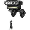 UnifearPro Warning Light Luce Bici Faro Anteriore Fanale Ciclo Avviso LED Plastica Compatta Portatile Visione Estesa in Display E Controllo Pratici Adatta a