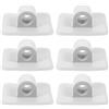VILLCASE 6 Pezzi Supporto Motore Quadrato per Kayak Gonfiabile Bianco PVC | Compatibile Barche Gonfiabili e Rubber Boat, per Pesca e Avventure, Kit Diametro Interno 2cm
