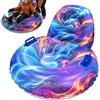 ccuzs Ciambelle da Neve per Adulti Slittini Gonfiabili Ergonomici Antiscivolo con | Tubi da Slittino Snowboard per Sport, Sci, Pattinaggio, Spiaggia, Sabbia, , Giardino e Vacanze