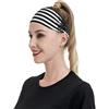 Anceky Fasce sportive con bandiera americana vintage per donne e uomini, fasce larghe antiscivolo per capelli da donna, fasce elastiche antisudore, fasce per la testa per donne e uomini per esercizi di yoga