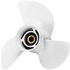 Vectzeta 6E5-45947-00-EL per Elica fuoribordo for Barche per Marine 13 | 1/2 X 15 in lega di alluminio, for tavole per Mariner 60-115HP Accessorio 3 lame