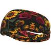 Anceky Fascia antisudore sportiva unisex per adulti con stampa di rose e girasoli, fasce sportive versatili, fascia antisudore
