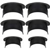 SHINEOFI 6 Pezzi Rivestimenti per Buche Tavolo Biliardo in Plastica Nera | Set Accessori Tavolo Biliardo, Installazione Semplice, Compatibilità Ampia, Uso Multifunzione