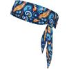 Anceky Fascia rinfrescante Wave and Fish Sports Fascia neutra a doppia faccia per corsa, fitness, karate, yoga, calcio