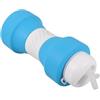 Amosfun Borraccia Resistente e Anti-esplosione Pieghevole in Silicone da 650ml a Forma di Manubrio Base Stabile , per Sport e Fitness All'aperto Riutilizzabile
