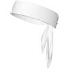 Anceky Fascia per capelli sportiva di colore bianco tinta unita Fascia per capelli neutra a doppia faccia per corsa, fitness, karate, yoga, calcio