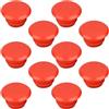 VALICLUD 10 Pezzi Tappi per Manubrio Bicicletta in Plastica Rossi, Resistenti All'abrasione e Leggeri, Design a Pressione, Adatti per Mountain Bike ed E-Bike