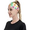 Anceky Fasce sportive in pino tropicale per donne e uomini, fasce larghe antiscivolo per capelli da donna, fasce elastiche antisudore, fasce per la testa per donne e uomini per esercizi di yoga