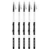 Hoppipola Canna da pesca telescopica, 1,8-3,0 m, corta, in carbonio, con anelli grandi, per pesca in mare e acqua dolce, 10-20 g