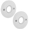ibasenice 2 Pezzi Piastre di Peso in Gomma per Bilanciere Standard 2' Foro Centrale, Resistenti alle Crepe, Compatibili Attrezzature da Palestra a Casa, Peso 1lb
