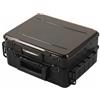 Baoblaze Scatola Porta Esche a Doppio Livello Scatola da Pesca Contenitore Tackle Box Organizer con Compartimenti Personalizzabili Struttura Gancio di Chiusura, Nero, 43X33X19cm