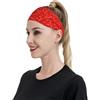 Anceky Fasce sportive a forma di cuore rosso per donne e uomini, fasce larghe antiscivolo per capelli da donna, fasce elastiche antisudore, fasce per la testa per donne e uomini per esercizi di yoga