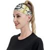 Anceky Fasce sportive con bussola e faro per donne e uomini, fasce larghe antiscivolo per capelli da donna, fasce elastiche antisudore, fasce per la testa per donne e uomini per esercizi di yoga