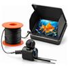 Leikurvo Fishfinder, Fotocamera Subacquea per Pesca con Display IPS da 4,3 e Cavo da 30m, Fotocamera Fish Finder Impermeabile IP67, Fotocamera Subacquea, Visione Notturna Grandangolare 220° per Pesca Marina