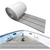 FBANULPEX Pavimentazione for Barche in Eva | Grigio Marrone 240x17 cm: for barca, moto d'acqua, tavola da surf, paddleboard